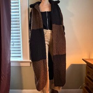 ban.do Black and Brown Teddy Jacket